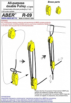 ABR-R-09  Дополнения для  All- purpose double Pulley x 2pcs для  1/35