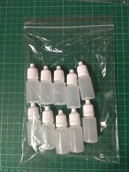 AMT024 Емкость для смешивания и хранения красок с дозатором, 10 мл 10шт