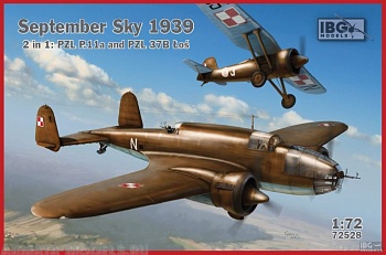 IBG72528 Самолёт September Sky 1939 P.11a i PZL 37B Los (2 w 1)