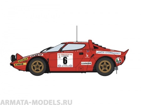 20282 Автомобиль LANCIA STRATOS HF CHARDNNET 1975 (Hasegawa) 1/24 Hasegawa